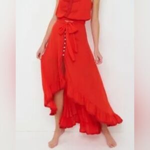 Peixoto Red Sangria Luna Skirt (NWT)